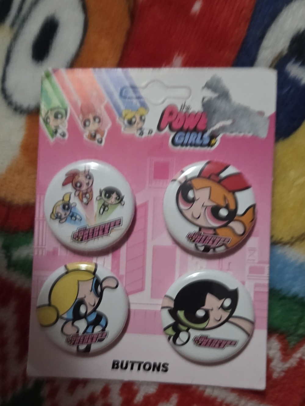🌼2 For $10🌼Powerpuff Girls Button Badge Set - Pink
